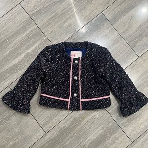 JANIE and JACK Girls Tweed Cropped Jacket